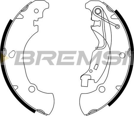 Bremsi GF0152 - Jeu de mâchoires de frein cwaw.fr