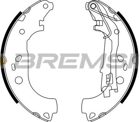 Bremsi GF0161 - Jeu de mâchoires de frein cwaw.fr