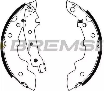 Bremsi GF0101 - Jeu de mâchoires de frein cwaw.fr