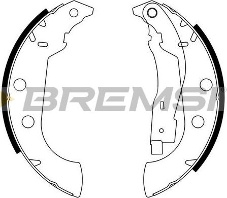 Bremsi GF0107 - Jeu de mâchoires de frein cwaw.fr