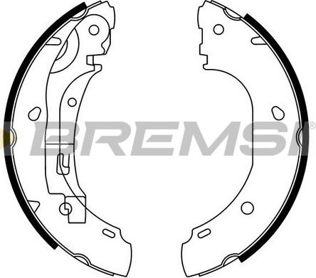 Bremsi GF0186 - Jeu de mâchoires de frein cwaw.fr