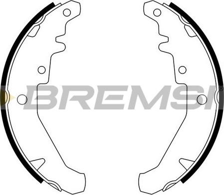 Bremsi GF0182 - Jeu de mâchoires de frein cwaw.fr