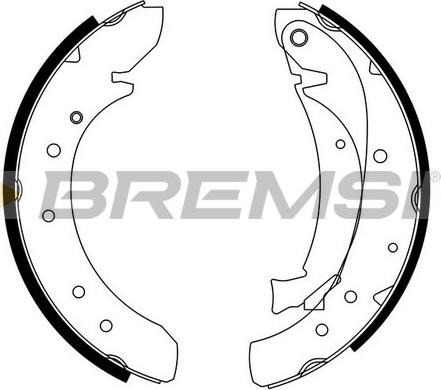 Bremsi GF0176 - Jeu de mâchoires de frein cwaw.fr