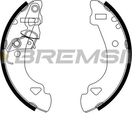 Bremsi GF0173 - Jeu de mâchoires de frein cwaw.fr