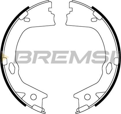 Bremsi GF0899 - Jeu de mâchoires de frein, frein de stationnement cwaw.fr