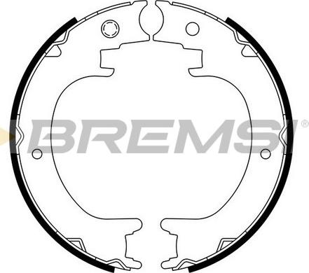 Bremsi GF0894 - Jeu de mâchoires de frein, frein de stationnement cwaw.fr