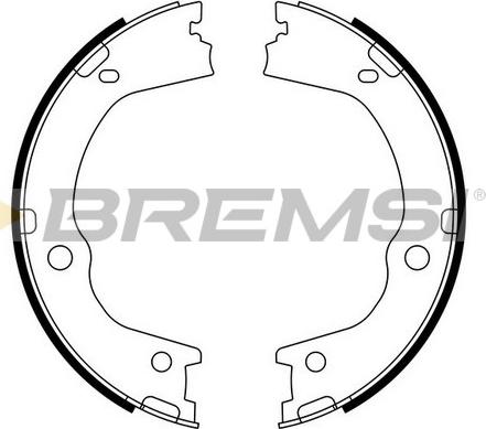 Bremsi GF0898 - Jeu de mâchoires de frein, frein de stationnement cwaw.fr