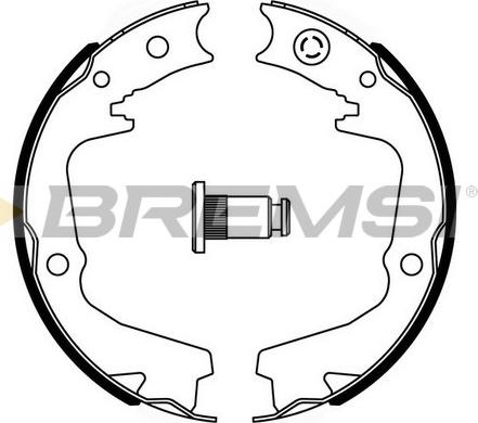 Bremsi GF0893 - Jeu de mâchoires de frein, frein de stationnement cwaw.fr