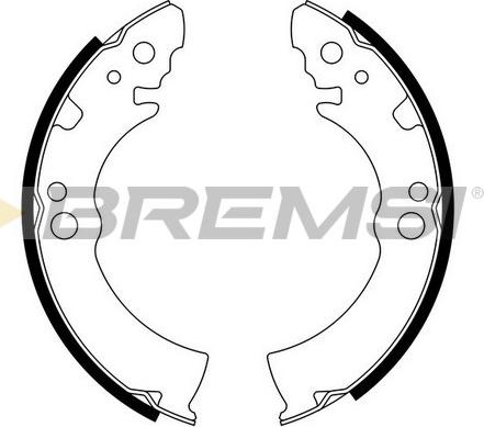 Bremsi GF0855 - Jeu de mâchoires de frein cwaw.fr