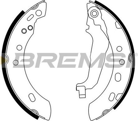 Bremsi GF0856 - Jeu de mâchoires de frein cwaw.fr