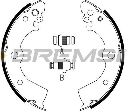 Bremsi GF0851 - Jeu de mâchoires de frein cwaw.fr