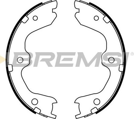 Bremsi GF0869 - Jeu de mâchoires de frein, frein de stationnement cwaw.fr