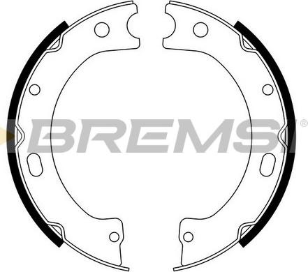 Bremsi GF0868 - Jeu de mâchoires de frein, frein de stationnement cwaw.fr