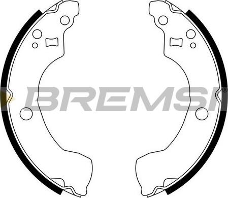 Bremsi GF0867 - Jeu de mâchoires de frein cwaw.fr