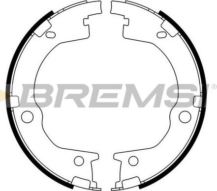 Bremsi GF0803 - Jeu de mâchoires de frein, frein de stationnement cwaw.fr