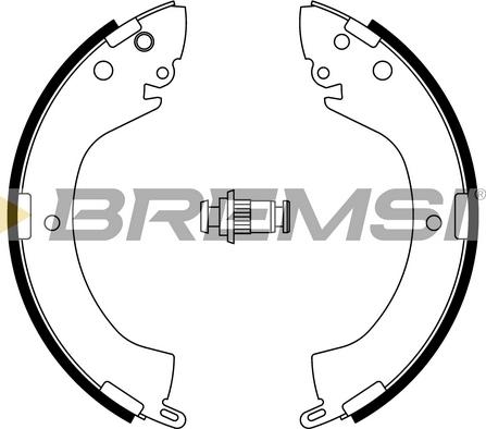 Bremsi GF0813A - Jeu de mâchoires de frein cwaw.fr