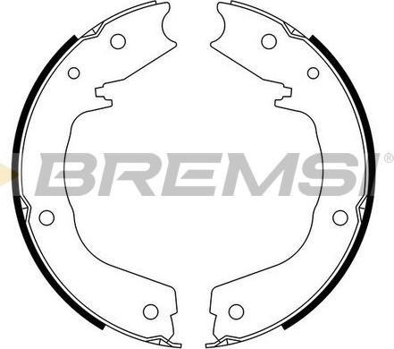 Bremsi GF0831 - Jeu de mâchoires de frein, frein de stationnement cwaw.fr