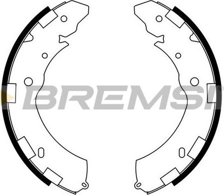 Bremsi GF0833 - Jeu de mâchoires de frein cwaw.fr