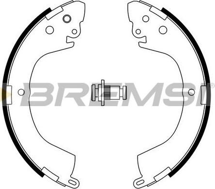 Bremsi GF0824 - Jeu de mâchoires de frein cwaw.fr