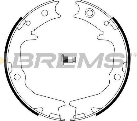 Bremsi GF0826 - Jeu de mâchoires de frein, frein de stationnement cwaw.fr