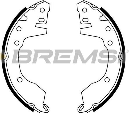 Bremsi GF0820 - Jeu de mâchoires de frein cwaw.fr