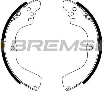 Bremsi GF0827 - Jeu de mâchoires de frein cwaw.fr