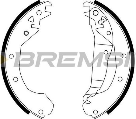 Bremsi GF0351 - Jeu de mâchoires de frein cwaw.fr