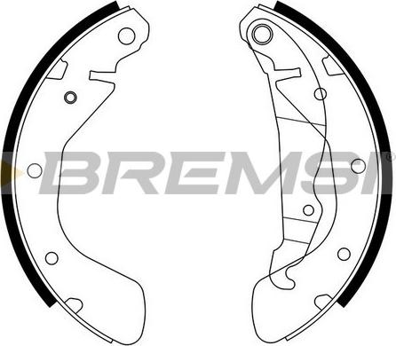 Bremsi GF0353 - Jeu de mâchoires de frein cwaw.fr