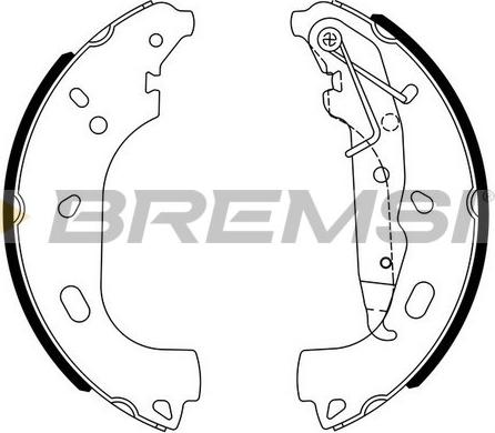 Bremsi GF0361 - Jeu de mâchoires de frein cwaw.fr