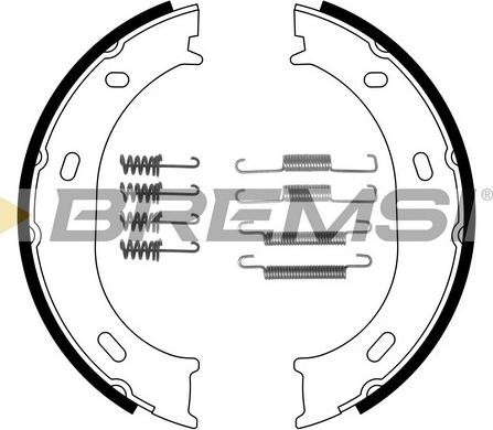 Bremsi GF0306-1 - Jeu de mâchoires de frein, frein de stationnement cwaw.fr