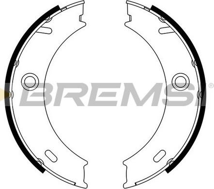 Bremsi GF0307 - Jeu de mâchoires de frein, frein de stationnement cwaw.fr