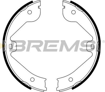 Bremsi GF0314 - Jeu de mâchoires de frein, frein de stationnement cwaw.fr