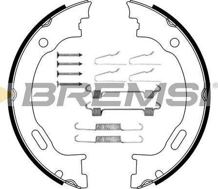 Bremsi GF0310-1 - Jeu de mâchoires de frein, frein de stationnement cwaw.fr