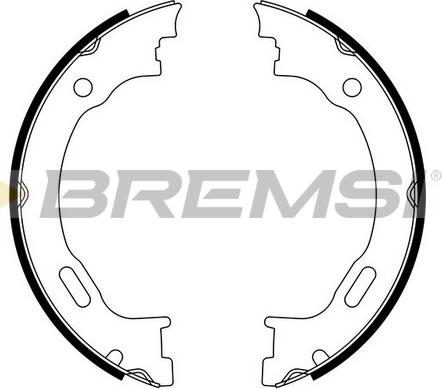 Bremsi GF0310 - Jeu de mâchoires de frein, frein de stationnement cwaw.fr