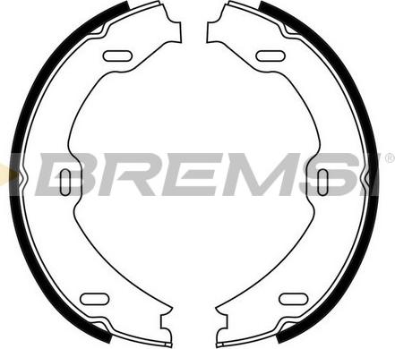 Bremsi GF0311 - Jeu de mâchoires de frein, frein de stationnement cwaw.fr