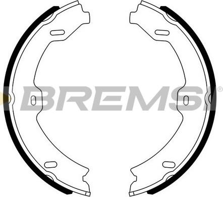 Bremsi GF0318 - Jeu de mâchoires de frein, frein de stationnement cwaw.fr