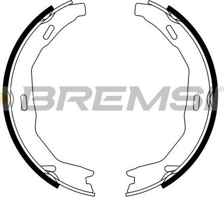 Bremsi GF0317 - Jeu de mâchoires de frein, frein de stationnement cwaw.fr