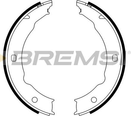 Bremsi GF0387 - Jeu de mâchoires de frein, frein de stationnement cwaw.fr