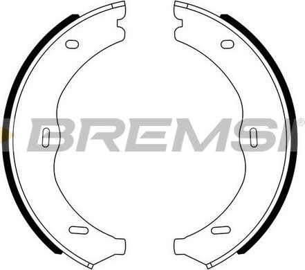 Bremsi GF0320 - Jeu de mâchoires de frein, frein de stationnement cwaw.fr