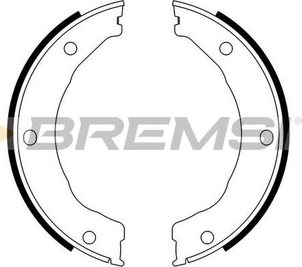 Bremsi GF0246 - Jeu de mâchoires de frein, frein de stationnement cwaw.fr