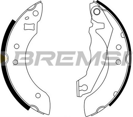 Bremsi GF0200 - Jeu de mâchoires de frein cwaw.fr