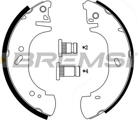 Bremsi GF0233 - Jeu de mâchoires de frein cwaw.fr