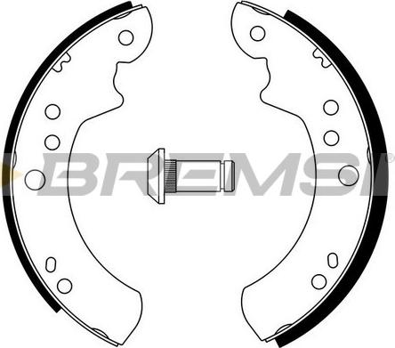 Bremsi GF0220 - Jeu de mâchoires de frein cwaw.fr