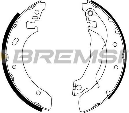 Bremsi GF0228 - Jeu de mâchoires de frein cwaw.fr