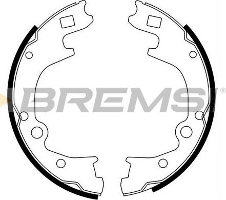 Bremsi GF0793 - Jeu de mâchoires de frein, frein de stationnement cwaw.fr