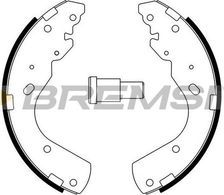 Bremsi GF0797 - Jeu de mâchoires de frein cwaw.fr