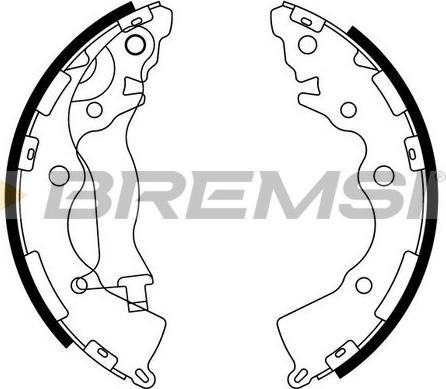 Bremsi GF0749 - Jeu de mâchoires de frein cwaw.fr