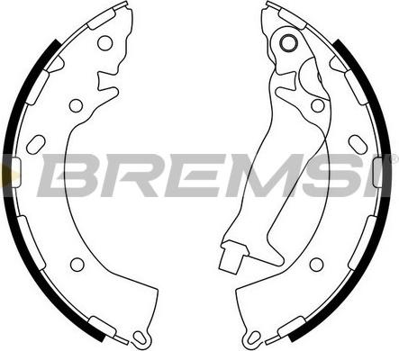 Bremsi GF0744 - Jeu de mâchoires de frein cwaw.fr