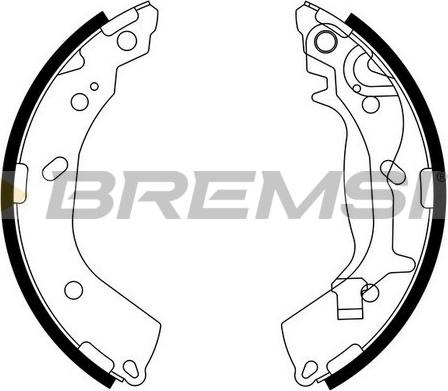 Bremsi GF0745 - Jeu de mâchoires de frein cwaw.fr