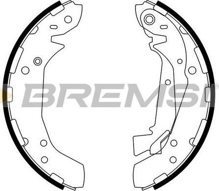 Bremsi GF0742 - Jeu de mâchoires de frein cwaw.fr